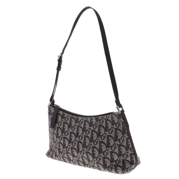 Dior Bag Trotter Pouch  Brown Christian Shoulder - Picture 1 of 6